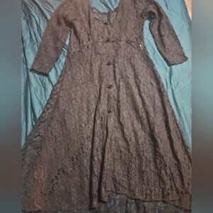 Elegant Black Lace Dress